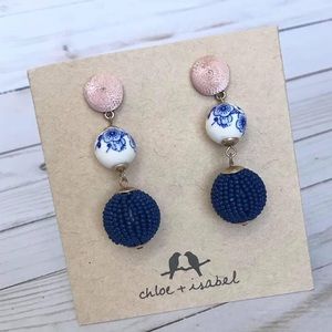 Flora Japonica Post Drop Earrings